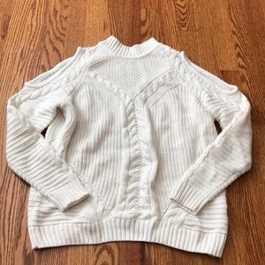 H&M White Cowl Neck Sweater